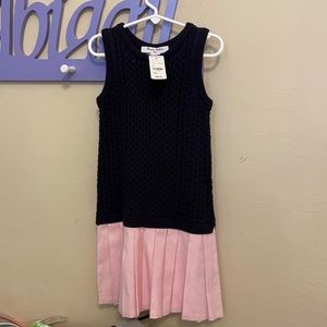Brand new never worn dress navy and pink